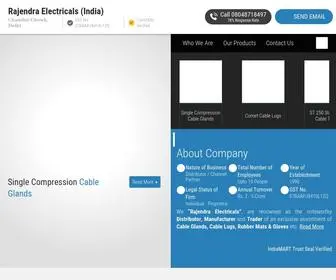 Rajendraelectricals.in(Channel Partner of Cable Glands & Stronger Cable Ties by Rajendra Electricals (India)) Screenshot