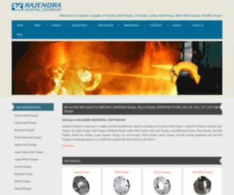 Rajendraflanges.com(Rajendra Industrial corporation) Screenshot