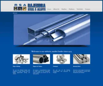 Rajendrasteelnalloys.com(Stainless steel fittings) Screenshot