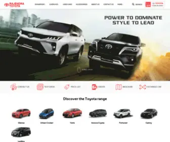 Rajendratoyota.com(Rajendra Toyota) Screenshot