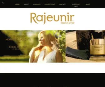 Rajeunirblackcaviar.com(Rajeunir is a skin care company) Screenshot