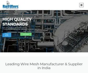 RajFilters.com(Leading Wire Mesh Manufacturer) Screenshot