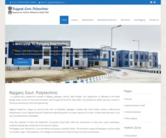 Rajganjgovtpolytechnic.com(Approved by AICTE and Affiliated to WBSCTVESD) Screenshot