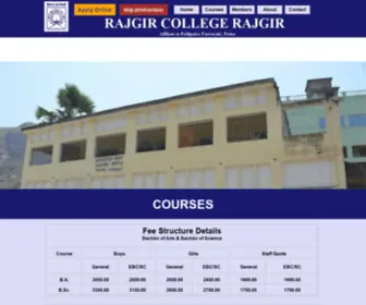 Rajgircollegerajgir.com(Rajgir College Rajgir) Screenshot