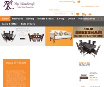 RajHandicraft.com(Raj Handicraft Solid Wood Furniture) Screenshot