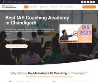 Rajiasacademy.com(Raj Malhotra IAS Academy) Screenshot