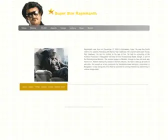 Rajinikanth.com(Super Star Rajinikanth was born on Decemberin Karnataka) Screenshot