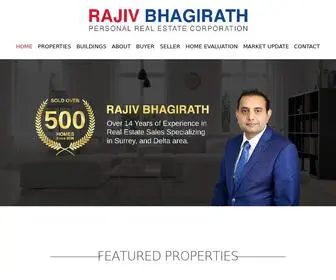 Rajivhomes.com(Real Estate Expert Rajiv Bhagirath) Screenshot