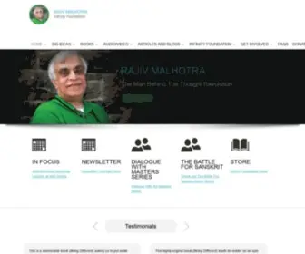 RajivMalhotra.com(Rajiv Malhotra) Screenshot