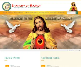 Rajkotdiocese.org(Eparchy of Rajkot) Screenshot