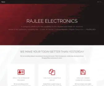 RajLee.com(Rajlee Electronics And Innovations Pvt. Ltd. an consumer electronics company) Screenshot