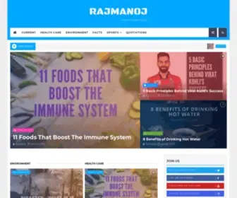 RajManoj.com(The website) Screenshot