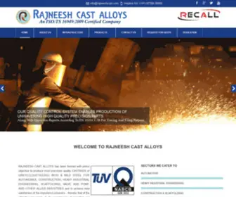 RajNeeshcast.com(RAJNEESH CAST ALLOYS) Screenshot