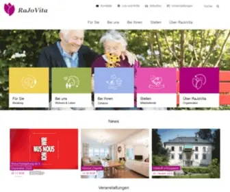 Rajovita.ch(Willkommen bei der Stiftung RaJoVita) Screenshot