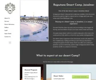 RajPutanadesertcamp.in(Rajputana Desert Camps Jaisalmer) Screenshot