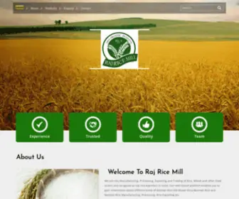 Rajricemill.com(Raj Rice Mill) Screenshot