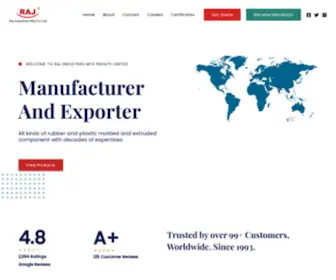 Rajrubber.com(RAJ INDUSTRIES MFG PVT LTD) Screenshot