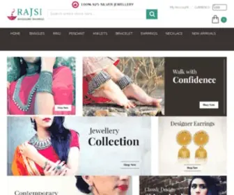 Rajsi.in(Buy Indian Jewellery online with exceptional designs and patterns) Screenshot