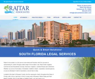 RajTarandassociates.com(Hollywood Florida Real Estate Law Firm) Screenshot