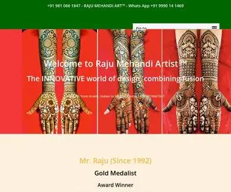 Rajumehandiart.com(Best Mehandi Artist in Delhi) Screenshot