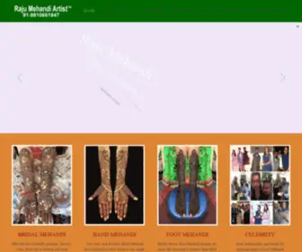 Rajumehandiart.in(Raju Mehandi Artist) Screenshot