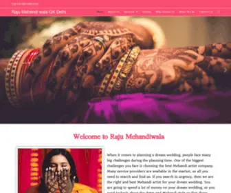 Rajumehandiwalagk1.com(Best mehandi artist in Delhi) Screenshot