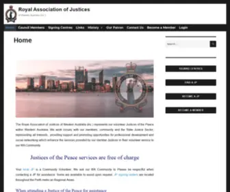 RajWa.org.au(Royal Association of Justices) Screenshot