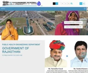 RajWater.gov.in(Public Health Engineering Department) Screenshot