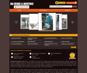RajWorksind.com(Manufacturer of Pulverizer Machines & Industrial Grinding Machines by Raj Works & Industries) Screenshot