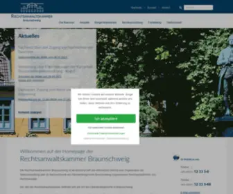 Rak-Braunschweig.de(Rechtsanwaltskammer Braunschweig) Screenshot