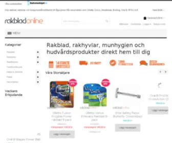 Rakbladonline.se(Rakblad på nätet) Screenshot