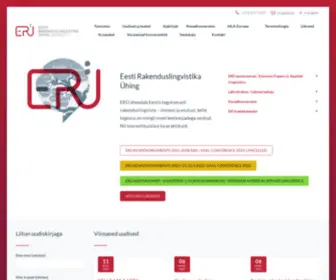 RakenduslingVistika.ee(Eesti Rakenduslingvistika Ühing) Screenshot