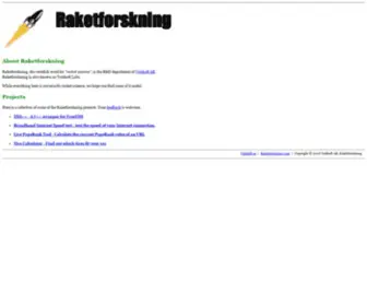 Raketforskning.com(Raketforskning) Screenshot