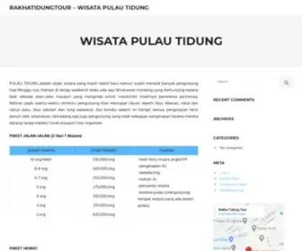 Rakhatidungtour.com(Rakha Tidung Tour) Screenshot