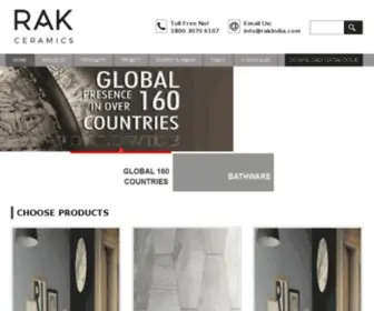 Rakindia.com(RAK Ceramics India) Screenshot