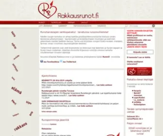 Rakkausrunot.fi(Pöytälaatikko) Screenshot