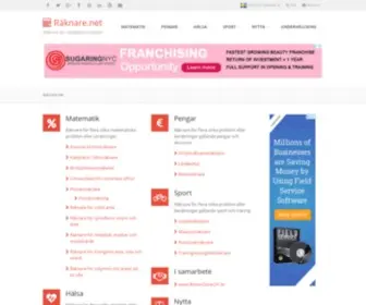 Raknare.net(Räknare för vardagens problem) Screenshot