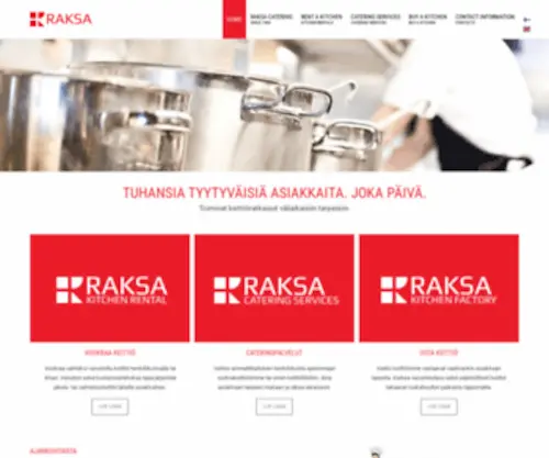 Raksacatering.fi(Raksa Catering Oy) Screenshot