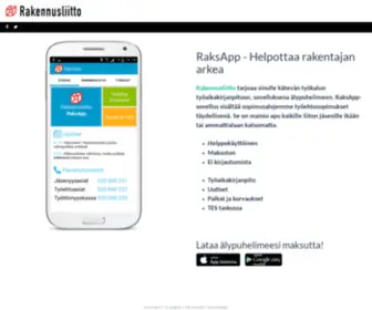 Raksapp.fi(Rakennusliiton jäsensovellus) Screenshot