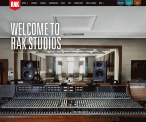 Rakstudios.co.uk(RAK Studios) Screenshot