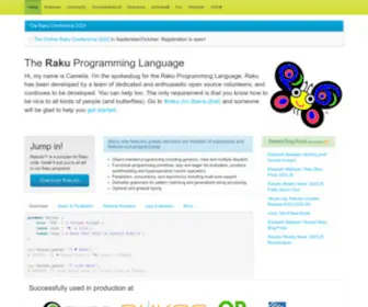 Raku.org(Raku programming language) Screenshot