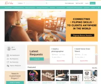 Rakuboss.ph(Filipino Skills Marketplace Where You Can Buy And Sell Sidelines) Screenshot