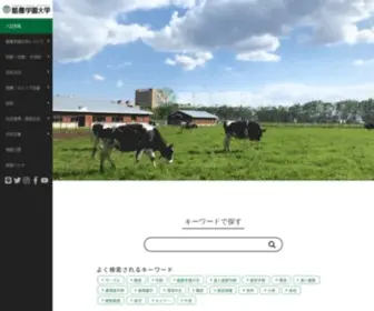 Rakuno.ac.jp(酪農学園大学) Screenshot