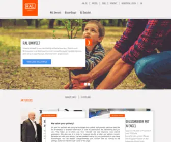 Ral-Umwelt.de(Eine weitere RAL.DE Websites Website) Screenshot