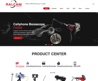 Ralcam-Borescope.com(Industrial Endoscope) Screenshot