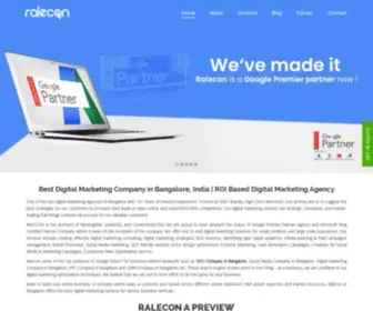 Ralecon.com(Best Digital Marketing Company in Bangalore) Screenshot