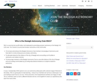 Raleighastro.org(Bringing Amateur Astronomy to the Raleigh area since 1977) Screenshot