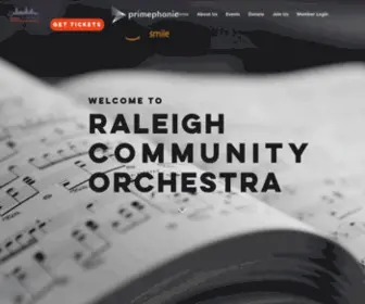 Raleighcommunityorchestra.org(Raleigh Community Orchestra) Screenshot