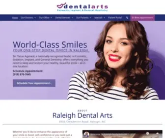 Raleighdentalarts.com(Raleigh Dental Arts) Screenshot