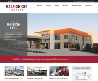 Raleighexec.com(Raleigh Executive Jetport) Screenshot